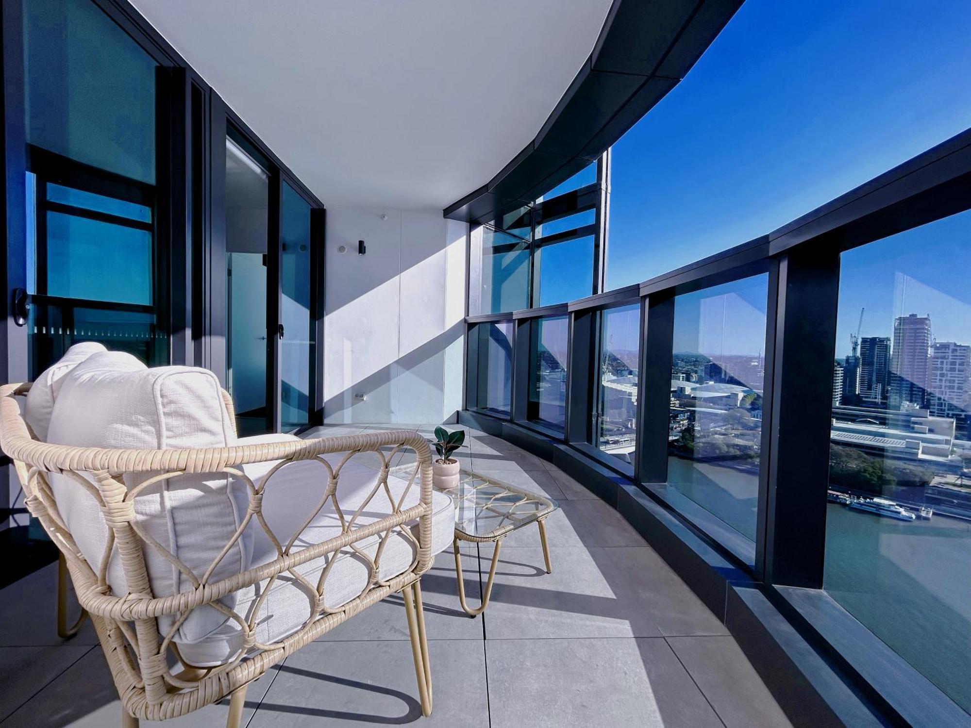 Brisbane Riverfront Oasis 2Bed Panoramic Riverview Esterno foto